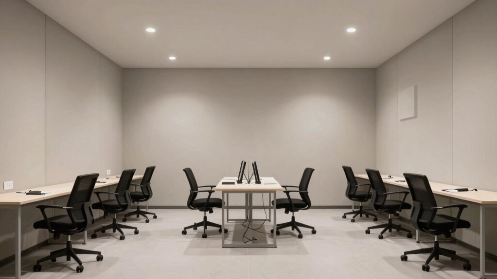 comfortable organized testing environment