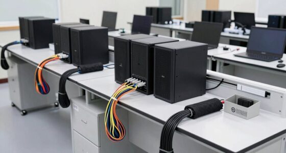 efficient device cable organization