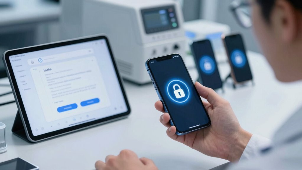 secure lock wipe alert