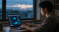 The Twilight Dial At Work In An AI Noctilucent Cloud Watch